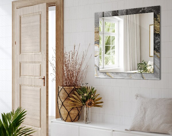 Wall mirror decor Abstract marble with veins
