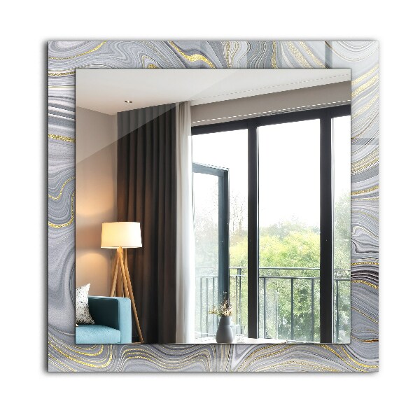 Wall mirror design Abstract marble motifs