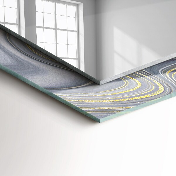 Wall mirror design Abstract marble motifs