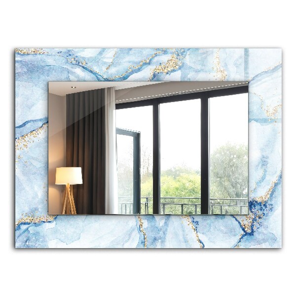 Wall mirror decor Abstract pattern on marble