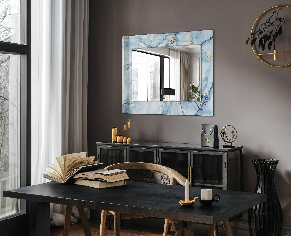 Wall mirror decor Abstract pattern on marble