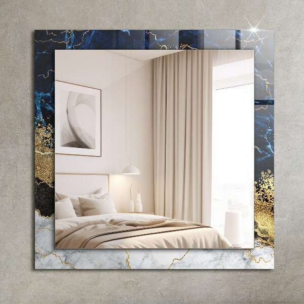 Wall mirror design Abstract marble