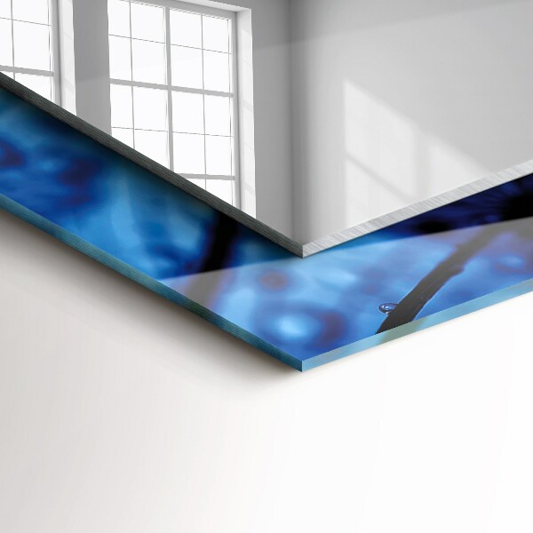 Printed mirror Water drops on fans