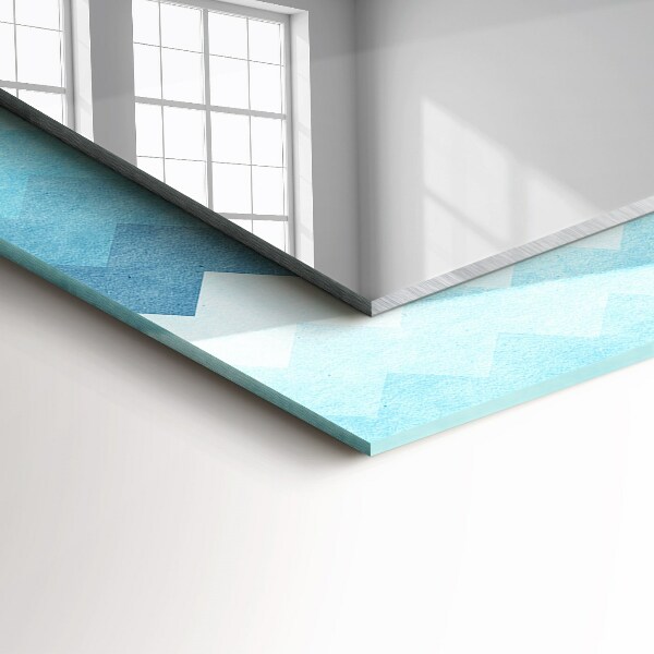 Wall mirror design Gradient zigzag pattern