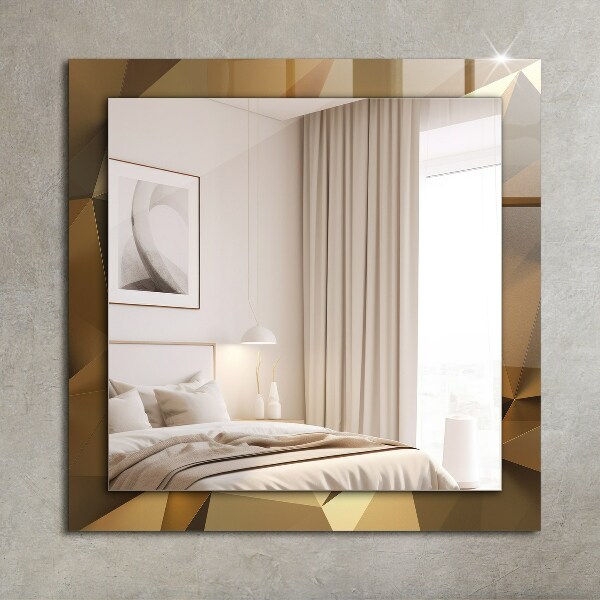 Mirror frame with print Geometric shapes
