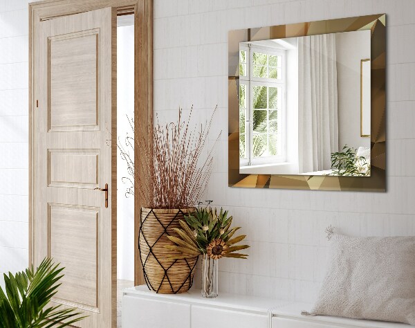 Mirror frame with print Geometric shapes