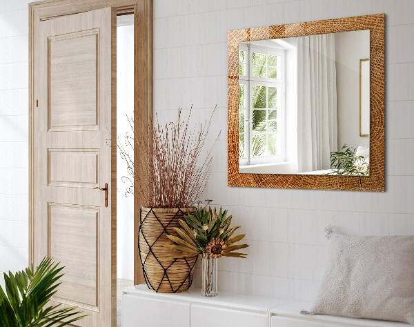 Decorative mirror Cross section of the growth rings of a tree trunk