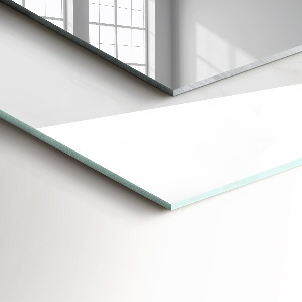 Decorative mirror White marble motifs