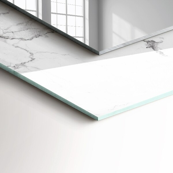 Wall mirror design White marble designs