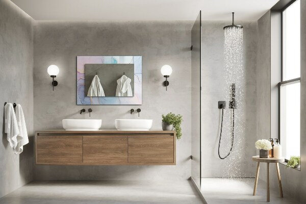 Wall mirror decor Watercolour abstract art