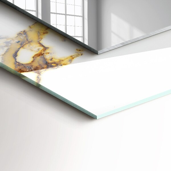 Printed mirror Marble with veins