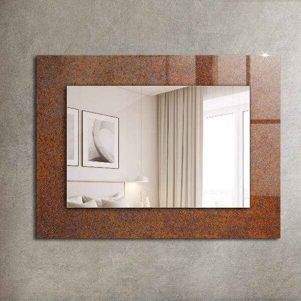 Decorative mirror Rusty metal surface