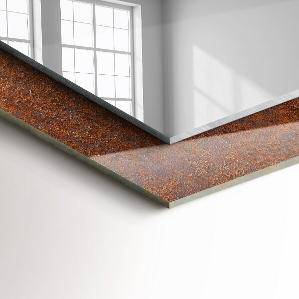 Decorative mirror Rusty metal surface