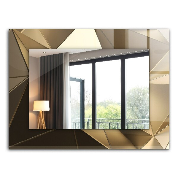 Mirror frame with print Geometric shapes