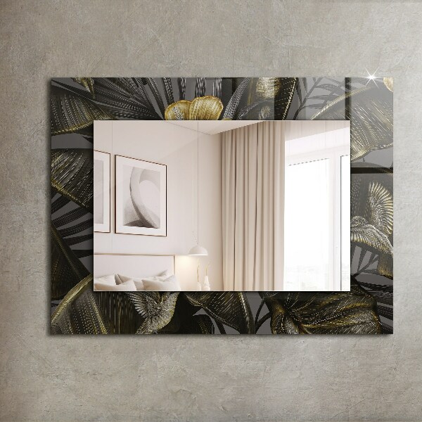 Wall mirror decor Flowers and hummingbirds