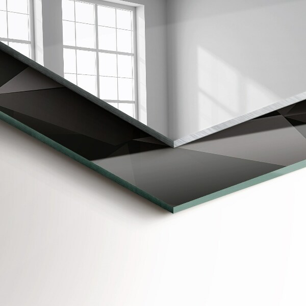 Printed mirror Black geometric shapes