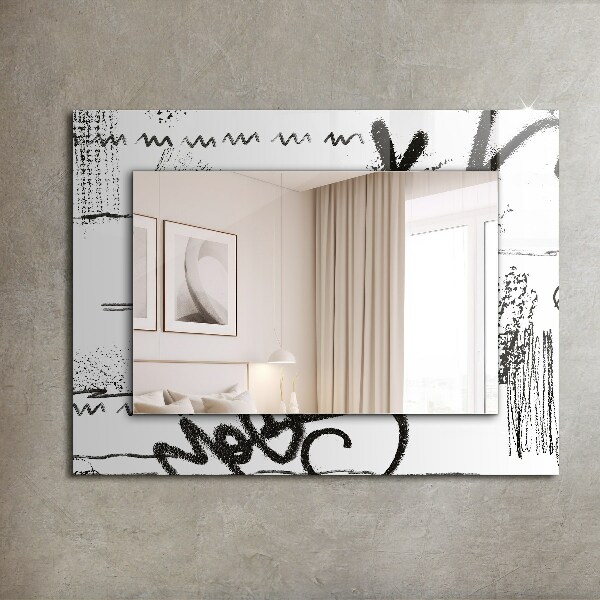 Printed mirror Modern abstract stencils