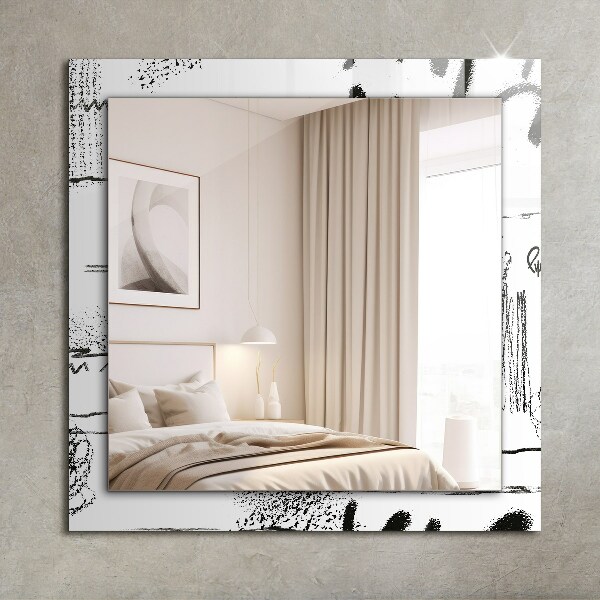 Printed mirror Modern abstract stencils