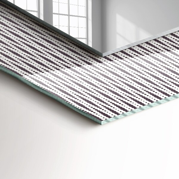 Wall mirror decor Fabric motif