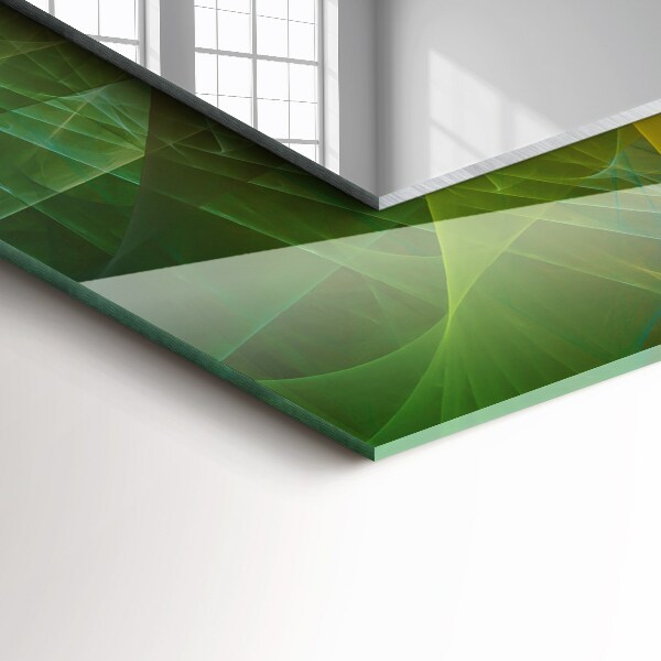 Printed mirror Coloured abstract spiral