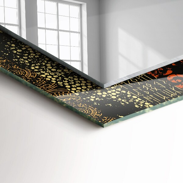Decorative mirror Ethnic ornamental motif