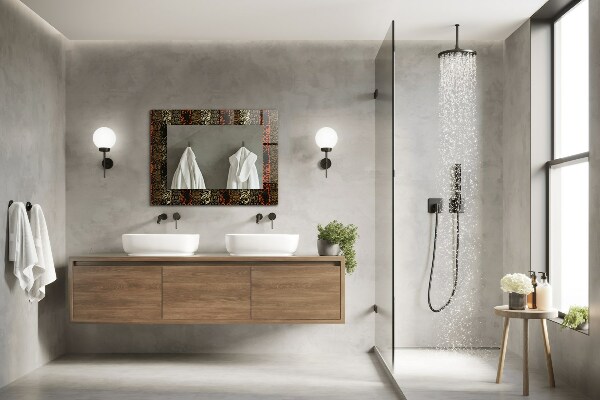 Decorative mirror Ethnic ornamental motif