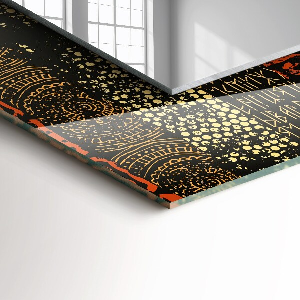 Decorative mirror Ethnic ornamental motif