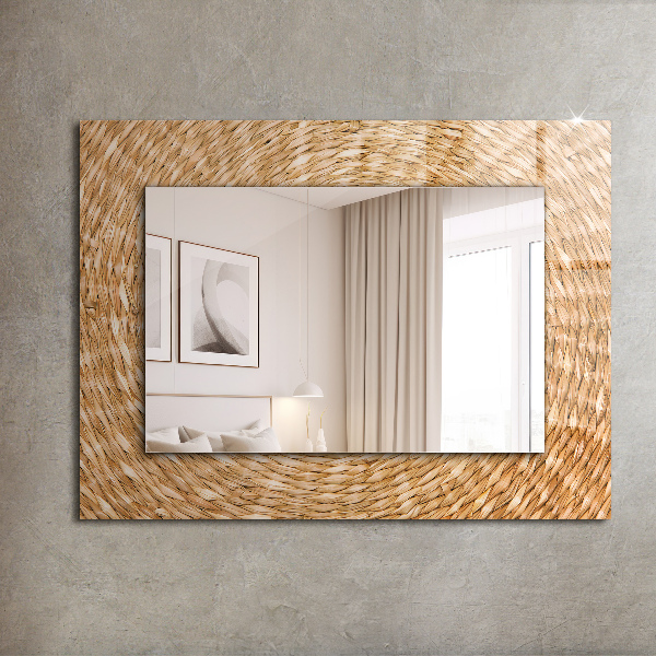 Mirror frame with print Braid