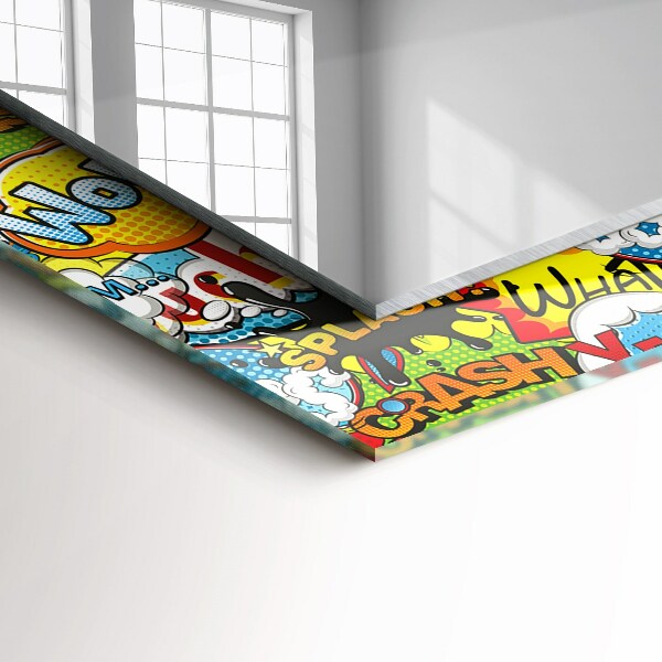 Printed mirror Coloured balloons