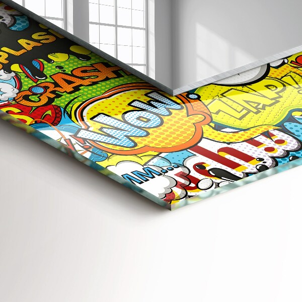 Printed mirror Coloured balloons