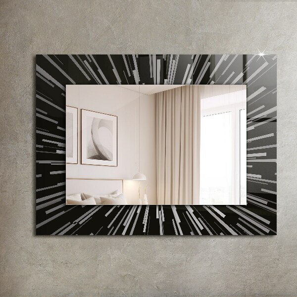 Wall mirror design Speed of light effect