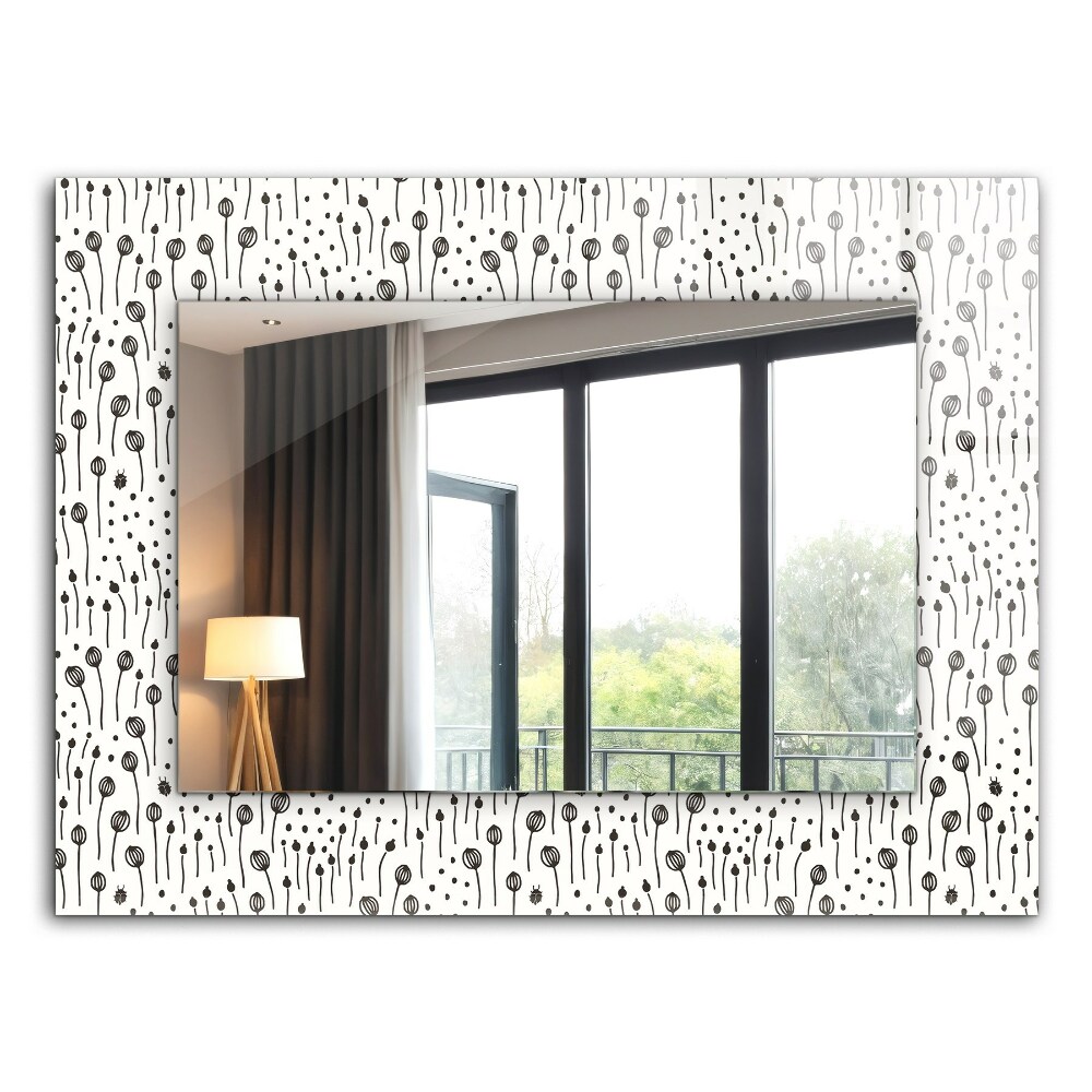 Mirror frame with print Minimalist nature