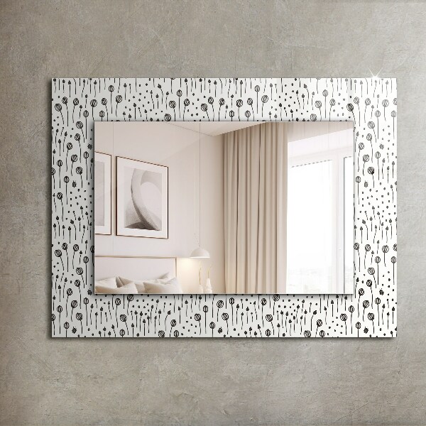 Mirror frame with print Minimalist nature