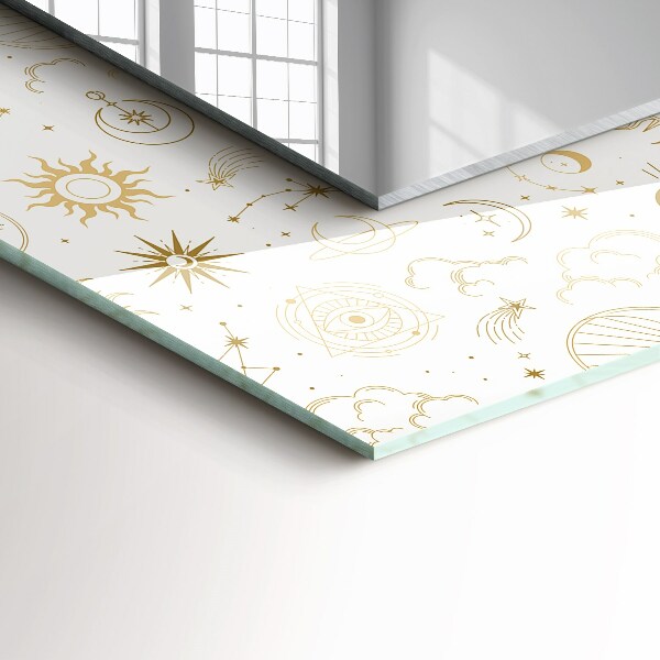 Wall mirror decor Sun Moon Stars
