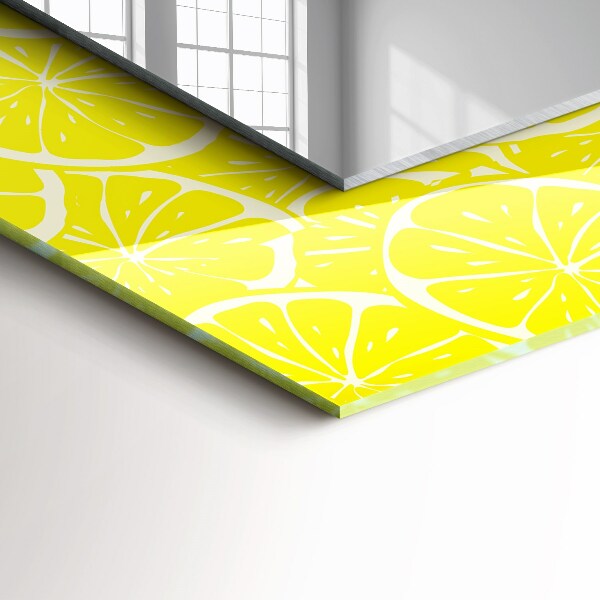 Printed mirror Lemon slices pattern