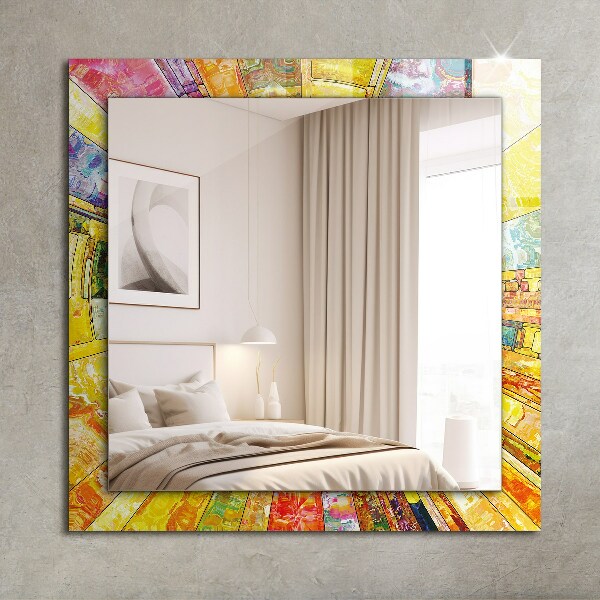 Printed mirror Abstract colourful mosaic