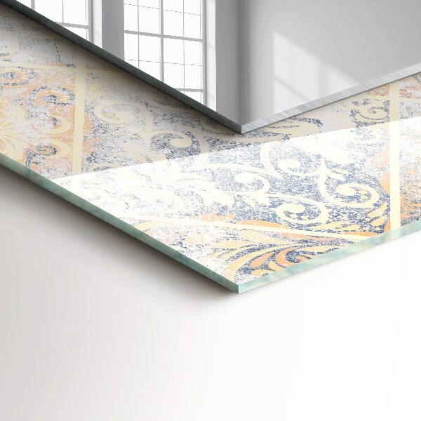 Wall mirror design Patterned tiles