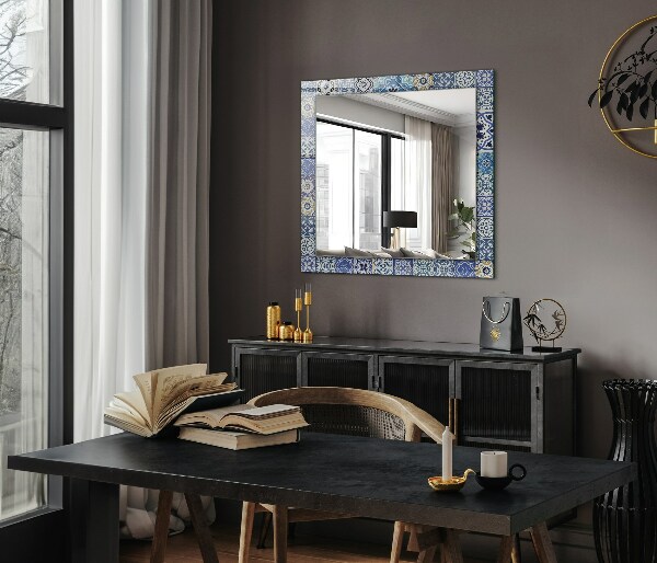 Wall mirror decor Coloured mosaics