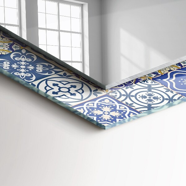 Wall mirror decor Coloured mosaics