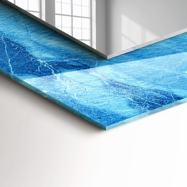 Printed mirror Blue marble designs