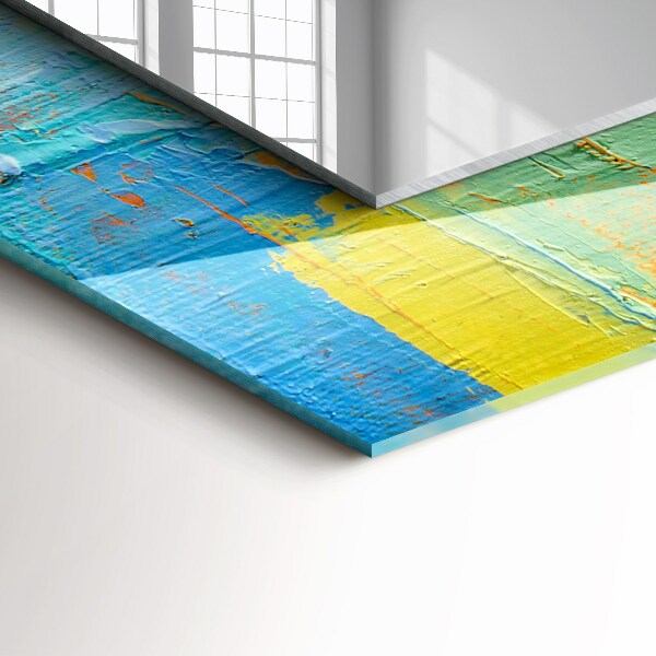 Mirror frame with print Abstract oil painting