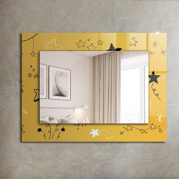 Wall mirror design Different star motifs
