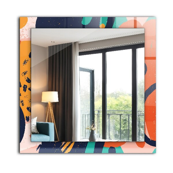 Wall mirror decor Abstract oil painting