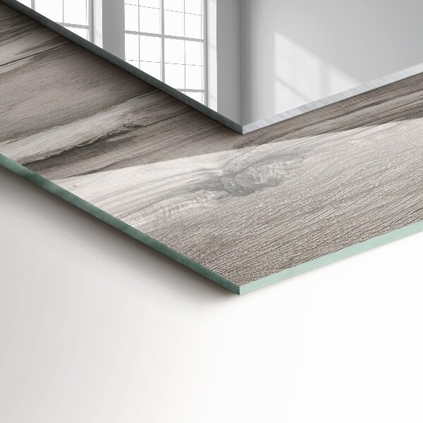 Printed mirror Texture of a wooden plank