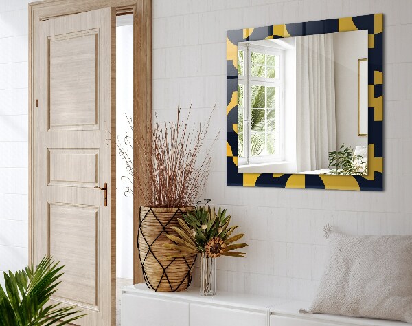 Printed mirror Abstract geometric motif