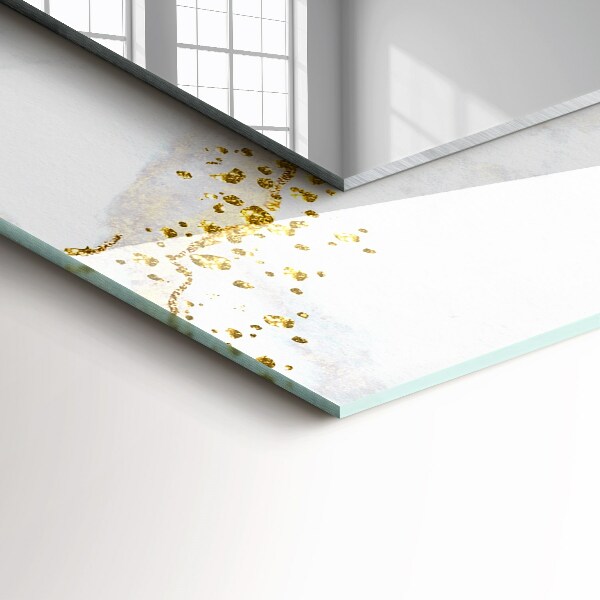 Wall mirror decor Abstract art in gold