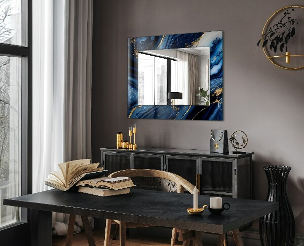 Printed mirror Abstract marble art