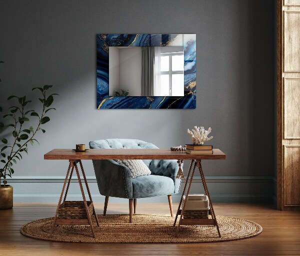 Printed mirror Abstract marble art