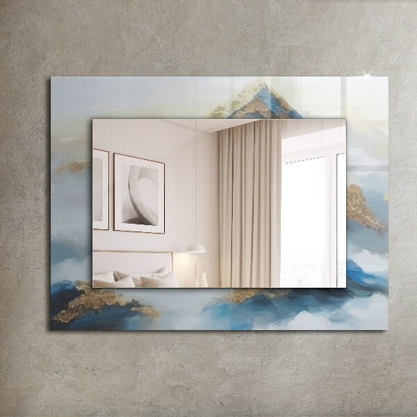 Wall mirror design Ethnic motif in colour