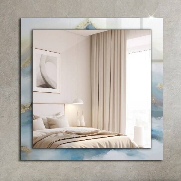 Wall mirror design Ethnic motif in colour